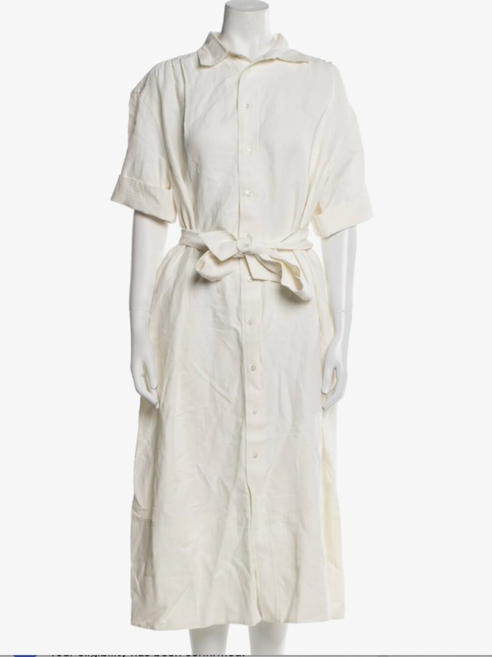Polo Ralph Lauren White Shirtdress Midi Length NWOT Size: M | US 6